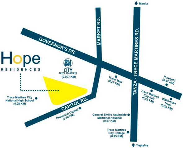 Hope Residences in SM City Trece Martires Cavite by SMDC